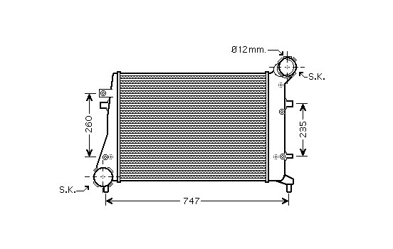 Intercooler, charger 58004268 International Radiators, Image 2