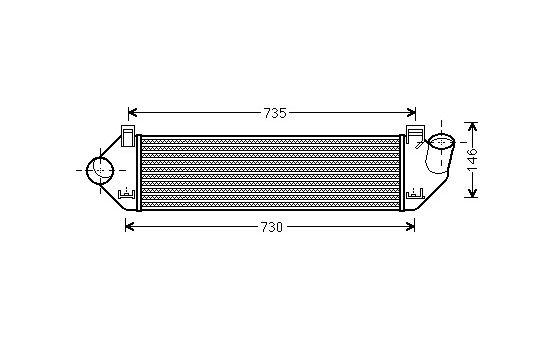 Intercooler, charger 59004134 International Radiators, Image 2