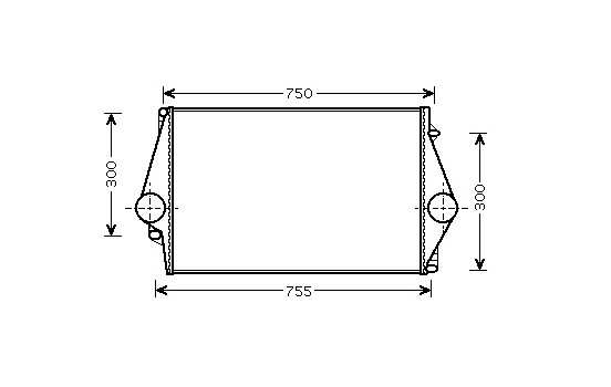 Intercooler, charger 59004136 International Radiators, Image 2