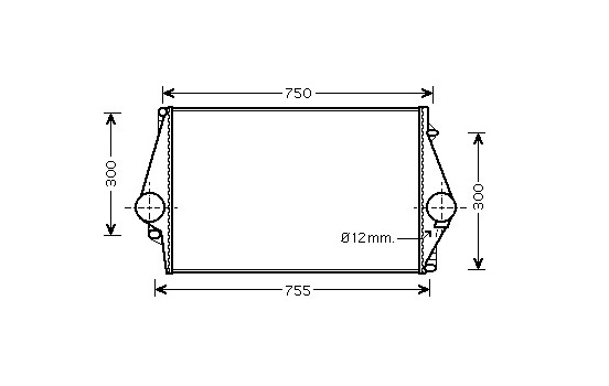 Intercooler, charger 59004137 International Radiators, Image 2