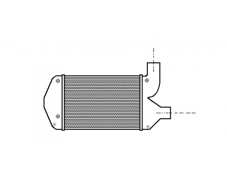 Intercooler, charger 73004001 Van Wezel