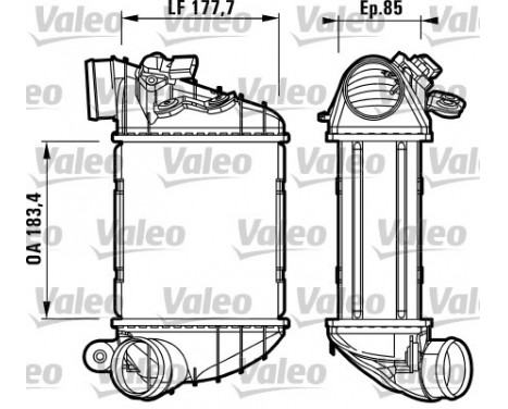 Intercooler, charger 817438 Valeo