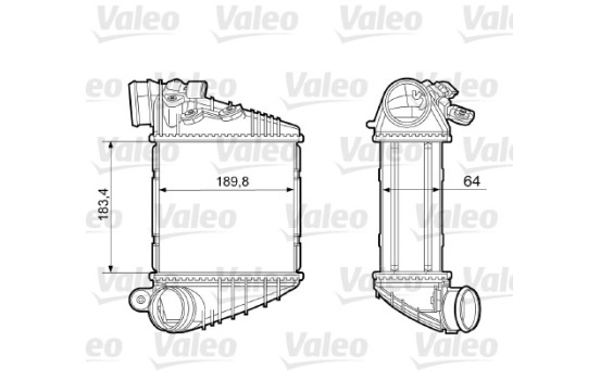 Intercooler, charger 817457 Valeo