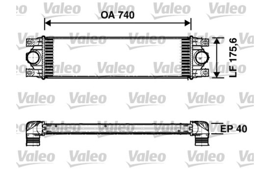 Intercooler, charger 817637 Valeo