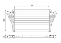 Intercooler, charger 817697 Valeo