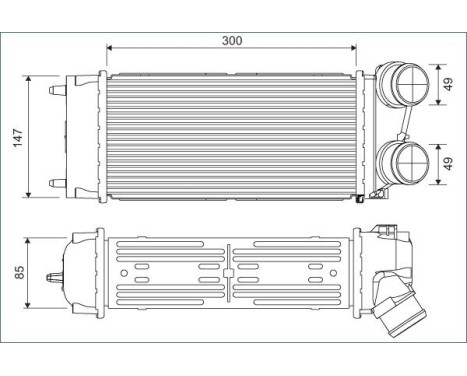 Intercooler, charger 817845 Valeo
