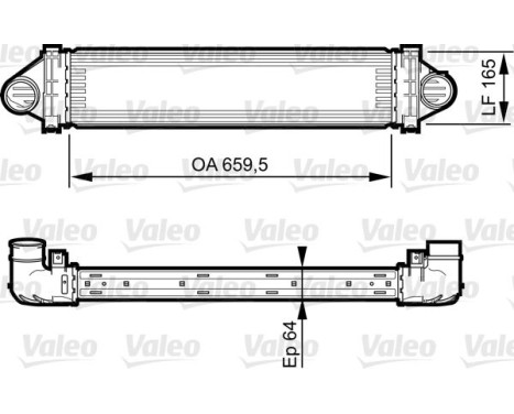 Intercooler, charger 818245 Valeo