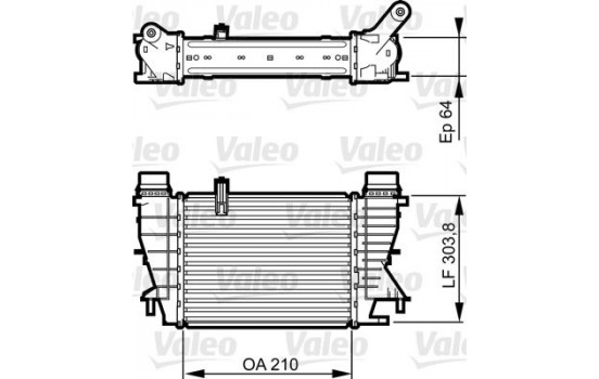 Intercooler, charger 818251 Valeo