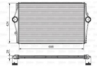 Intercooler, charger 818281 Valeo