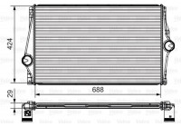 Intercooler, charger 818282 Valeo
