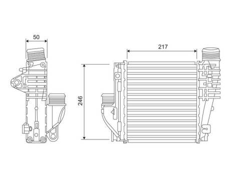 Intercooler, charger 818290 Valeo