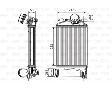 Intercooler, charger 818294 Valeo