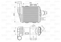 Intercooler, charger 818349 Valeo