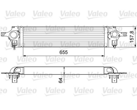 Intercooler, charger 818358 Valeo
