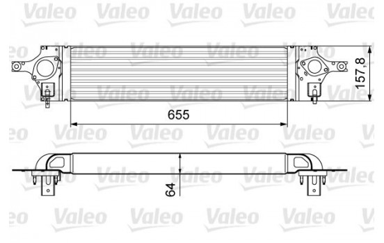 Intercooler, charger 818358 Valeo