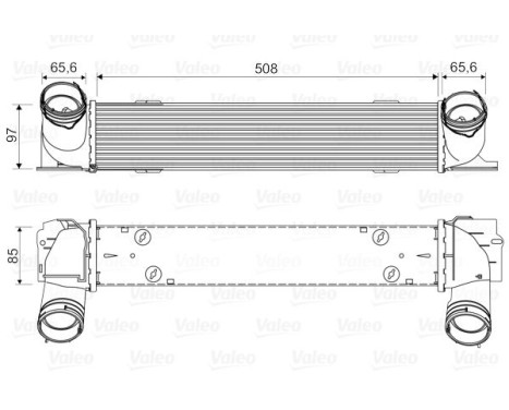 Intercooler, charger 818553 Valeo
