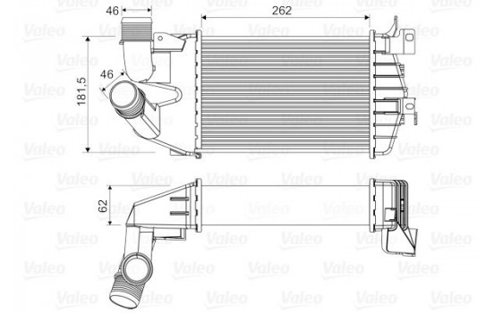 Intercooler, charger 818556 Valeo