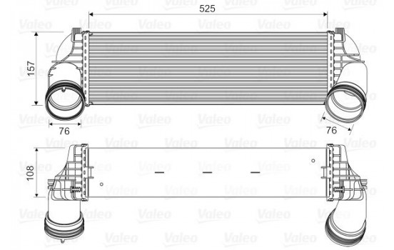 Intercooler, charger 818562 Valeo