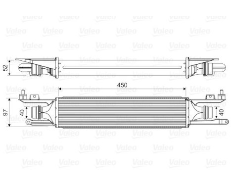 Intercooler, charger 818578 Valeo