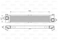 Intercooler, charger 818586 Valeo