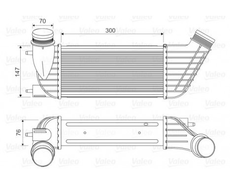 Intercooler, charger 818651 Valeo