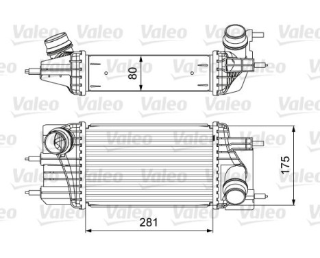 Intercooler, charger 818666 Valeo