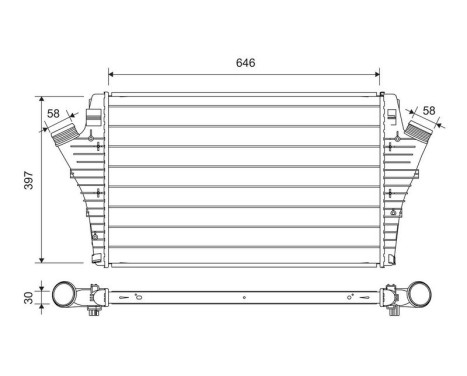 Intercooler, charger 818722 Valeo, Image 2