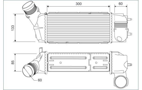 Intercooler, charger 818769 Valeo