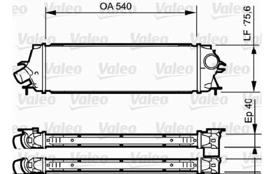 Intercooler, charger 818771 Valeo, Image 2