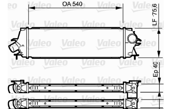 Intercooler, charger 818771 Valeo