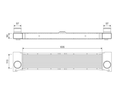 Intercooler, charger 818808 Valeo, Image 2