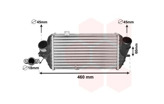 Intercooler, charger 82004389 International Radiators