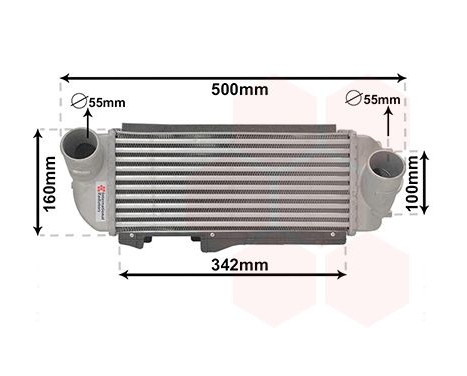 Intercooler, charger 82014707 International Radiators