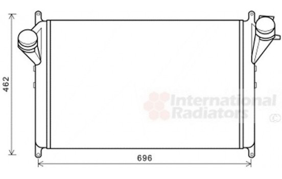 Intercooler, charger 83004221 International Radiators