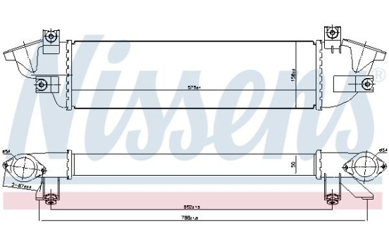 Intercooler, charger 961010 Nissens, Image 2