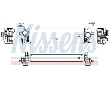 Intercooler, charger 96133 Nissens, Image 2
