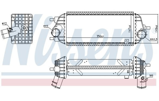 Intercooler, charger 961442 Nissens, Image 2