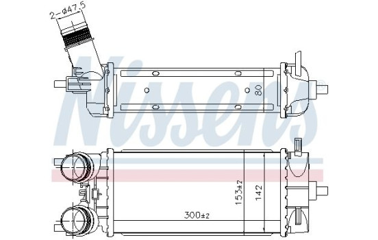 Intercooler, charger 961483 Nissens, Image 7