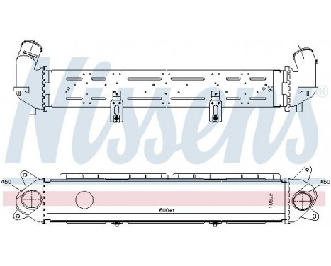 Intercooler, charger 961489 Nissens, Image 2