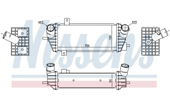 Intercooler, charger 961493 Nissens, Image 6