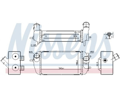Intercooler, charger 961495 Nissens, Image 6