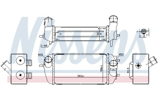 Intercooler, charger 961495 Nissens, Image 6