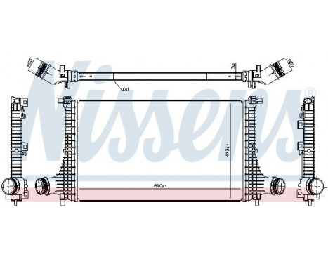 Intercooler, charger 961502 Nissens, Image 2