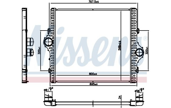 Intercooler, charger 961506 Nissens, Image 2