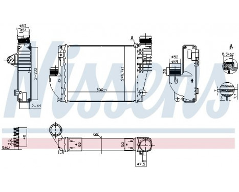 Intercooler, charger 961523 Nissens, Image 2