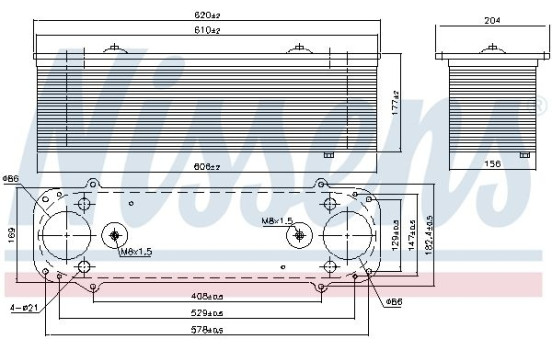 Intercooler, charger 961550 Nissens, Image 6