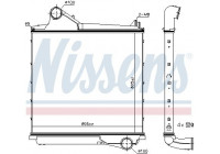 Intercooler, charger 961555 Nissens