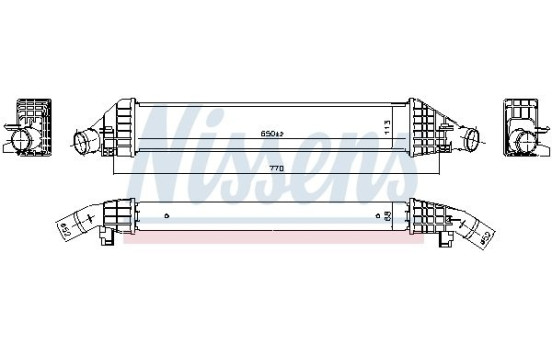 Intercooler, charger 961582 Nissens, Image 6