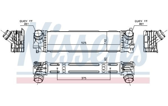 Intercooler, charger 961596 Nissens, Image 6