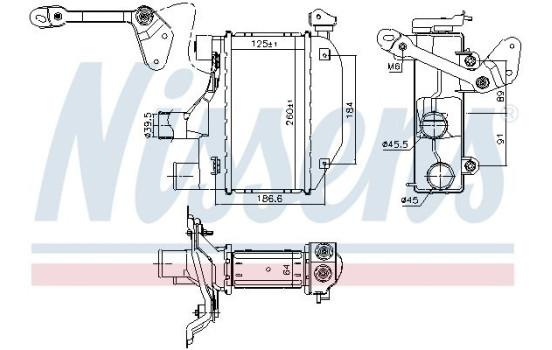 Intercooler, charger 96164 Nissens, Image 2